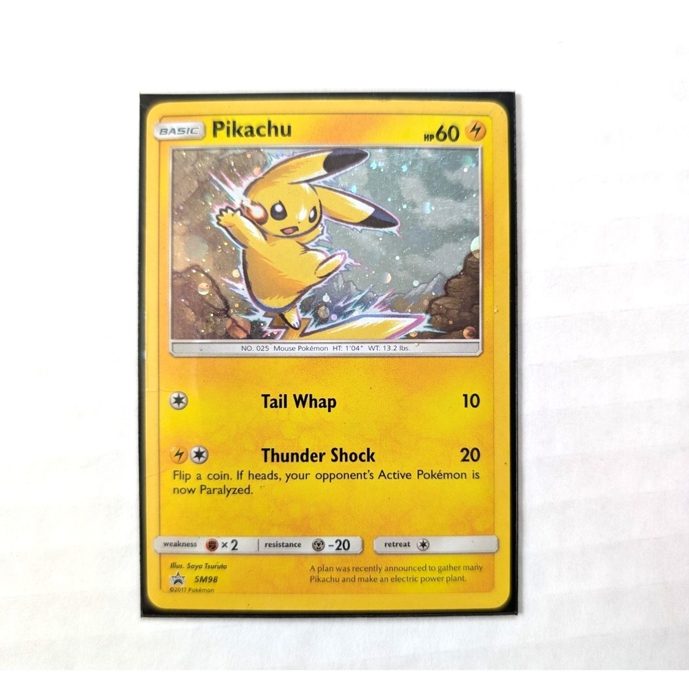 Pikachu SM98 MP Holo Foil Promo Pokemon Card Sun & Moon 2017